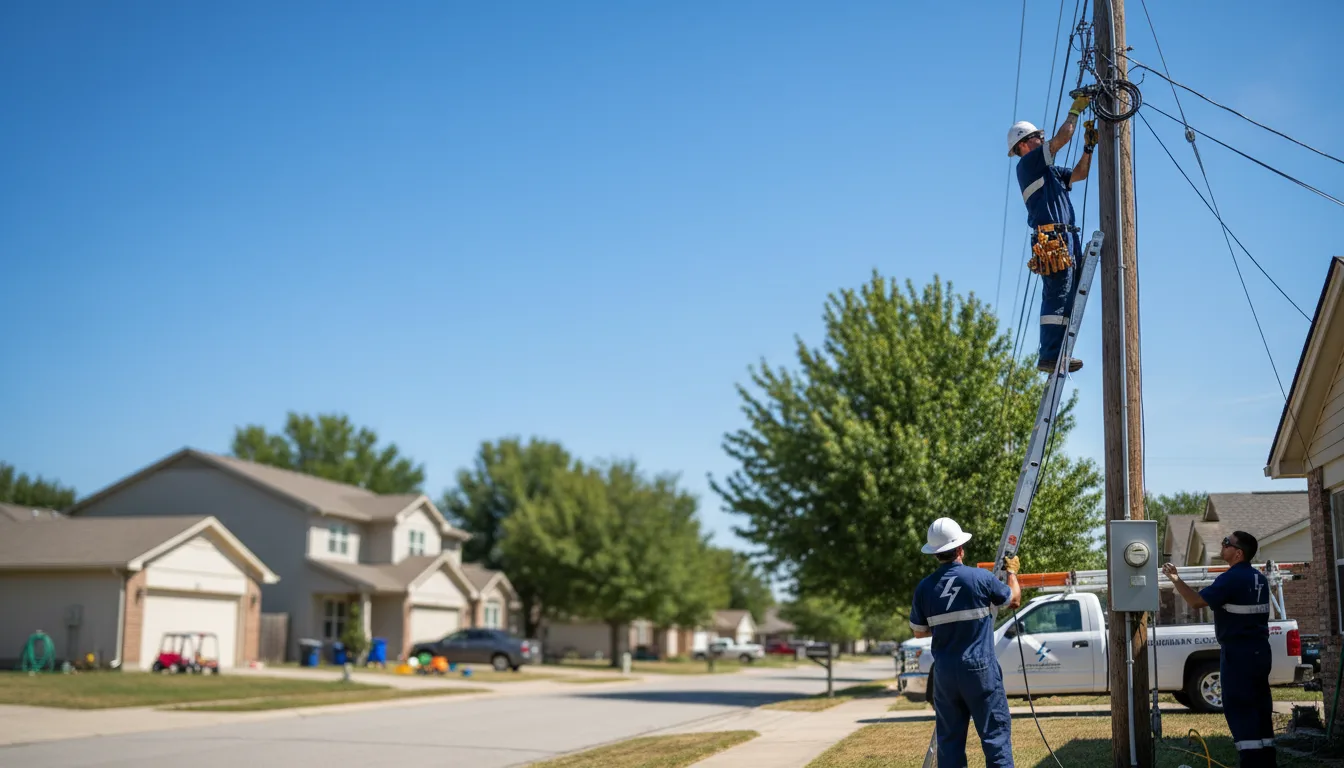 Residential electrician providing installation services in Tonganoxie, KS